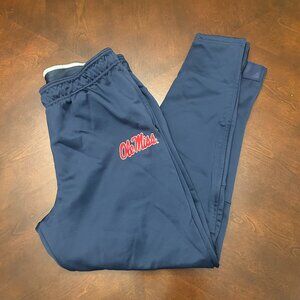 Team Issued Navy Nike Ole Miss L Sweat Pants